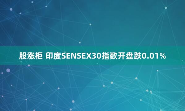 股涨柜 印度SENSEX30指数开盘跌0.01%