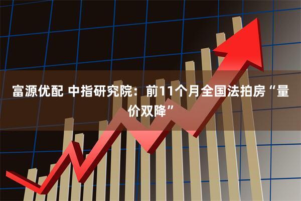 富源优配 中指研究院:前11个月全国法拍房“量价双降”